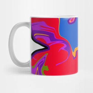 Waves Explosion in Super Hero Colors Mug